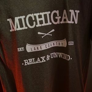 Brown michigan shirt